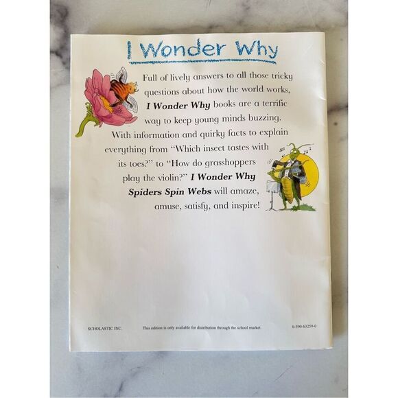 I wonder why Spiders Spin Webs & Other Questions About Creepy Crawlers children’ - Picture 3 of 5